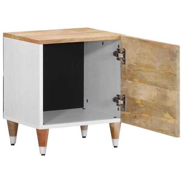 vidaXL Tables de chevet 2 pcs 40x33,5x46 cm Bois de manguier solide