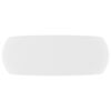 vidaXL Lavabo rond de luxe Blanc mat 40x15 cm C&eacute;ramique