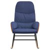 vidaXL Chaise à bascule Bleu Tissu