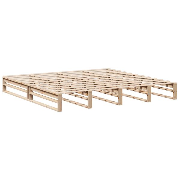 vidaXL Cadre de lit sans matelas 200x200 cm bois massif de pin
