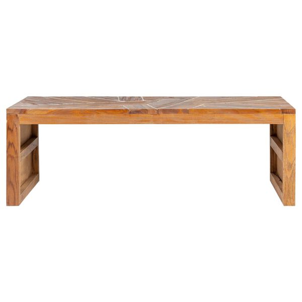 vidaXL Meuble TV 110x60x38 cm Bois de teck massif