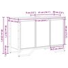 vidaXL Cabinet Sous &Eacute;vier Autre Ch&ecirc;ne artisanal 91 x 35 x 60 cm