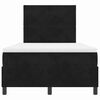 vidaXL Lit &agrave; ressorts avec matelas Noir 120 x 200 cm tissu