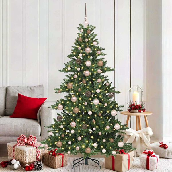 vidaXL Sapin de No&euml;l Artificiel &agrave; Branches Articul&eacute;es Vert 180 cm