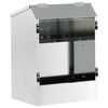 vidaXL Distributeur pour lapins Argent 64.5 x 25.5 x 45.5 cm
