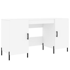 vidaXL Bureau blanc 140x50x75 cm bois d'ing&eacute;nierie