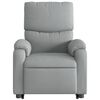 vidaXL Fauteuil de massage inclinable Gris clair Tissu