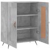 vidaXL Buffet gris b&eacute;ton 69,5x34x90 cm bois d'ing&eacute;nierie