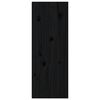 vidaXL Armoire murale noir 30x30x80 cm Bois de pin massif