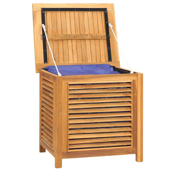 vidaXL Bo&icirc;te de rangement de jardin et sac 60x50x58cm bois massif teck