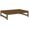 vidaXL Repose-pied de jardin 120x80 cm marron miel bois de pin massif