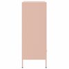 vidaXL Buffet haut rose 68x39x101,5 cm acier