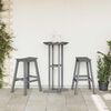 vidaXL Tabouret de bar 2 pcs Gris clair 52 x 43 x 73.5cm HDPE