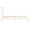 vidaXL Cadre de lit sans matelas blanc 140x200 cm bois de pin massif