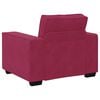 vidaXL Ensemble de canap&eacute;s 3 pcs avec coussins Rouge bordeaux Velours