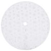 vidaXL Jupe de sapin de No&euml;l de luxe blanche 122 cm en fausse fourrure