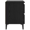 vidaXL Cabinet de chevet Ch&ecirc;ne noir 40 x 35 x 50 cm Bois d'ing&eacute;nierie
