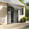 vidaXL Auvent r&eacute;tractable anthracite 150x150 m tissu et acier