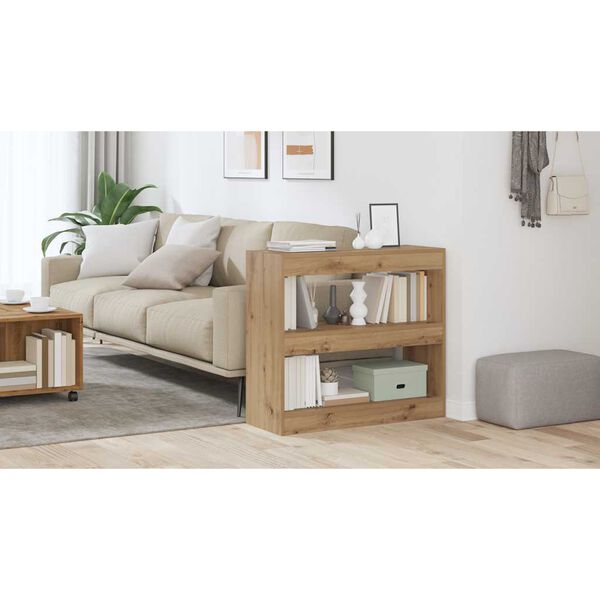 vidaXL Bibliothèque/Séparateur de pièce chêne artisanal 80x30x72 cm