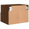 vidaXL Meubles TV muraux 2 pcs ch&ecirc;ne marron 40x30x30cm bois ing&eacute;nierie