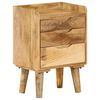 vidaXL Table de chevet Bois de manguier massif 40 x 30 x 59,5 cm