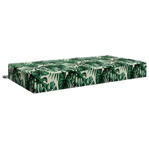 vidaXL Coussin d&rsquo;assise SOEST 100 % polyester Motif feuille