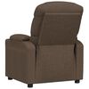 vidaXL Fauteuil inclinable Marron Tissu
