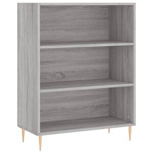 vidaXL Biblioth&egrave;que sonoma gris 69,5x32,5x90 cm bois d'ing&eacute;nierie