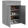 vidaXL Armoire à chaussures Sonoma gris 60x35x84 cm Bois d'ingénierie