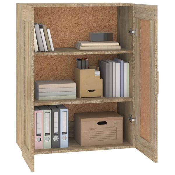 vidaXL Armoire murale ch&ecirc;ne sonoma 69,5x32,5x90 cm bois ing&eacute;nierie