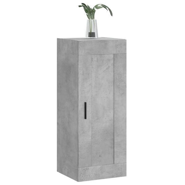 vidaXL Armoire murale gris b&eacute;ton 34,5x34x90 cm bois d'ing&eacute;nierie