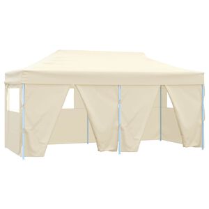 vidaXL Tente de f&ecirc;te 291 x 580 x 315 cm Cr&egrave;me Tissu Oxford