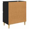 vidaXL Buffets 2 pcs Ch&ecirc;ne noir 60 x 35 x 70 cm Bois d'ing&eacute;nierie