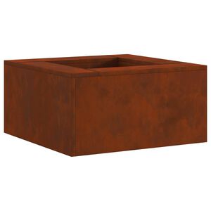 vidaXL Boule de feu Rouill&eacute; 60 x 60 x 30 cm Acier patin&eacute;