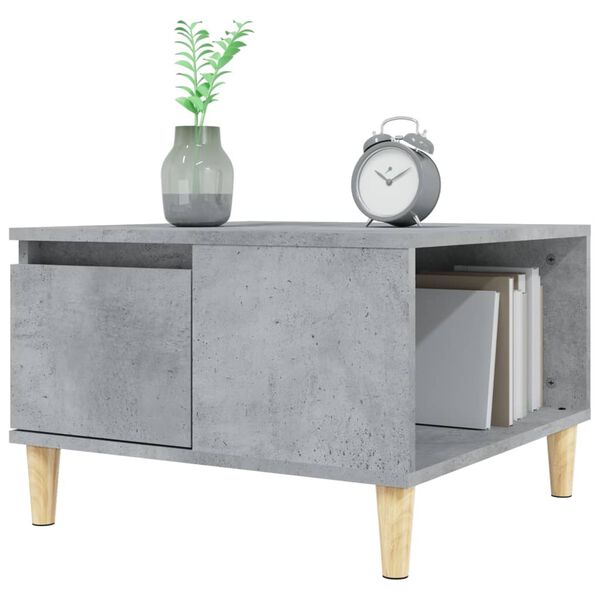 vidaXL Table basse sonoma gris 55x55x36,5 cm bois d'ing&eacute;nierie