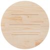vidaXL Dessus de table Blanc &Oslash;80x2,5 cm Bois de pin massif