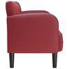 vidaXL Canap&eacute; causeuse rouge bordeaux 110 cm similicuir