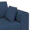 vidaXL Canap&eacute; avec coussin 3 pcs Bleu tissu