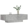 vidaXL Table basse gris béton 100x49,5x31 cm bois d'ingénierie