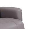 vidaXL Fauteuil inclinable de massage repose-pieds gris similicuir