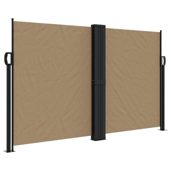 vidaXL Auvent lat&eacute;ral r&eacute;tractable taupe 140x600 cm