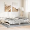 vidaXL Lit de jour et lit gigogne et matelas 80x200 cm bois pin massif
