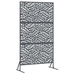 vidaXL &Eacute;cran de confidentialit&eacute; 100 x 50 x 180 cm Acier Anthracite