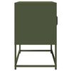 vidaXL Meuble TV vert olive 68x39x60,5 cm acier laminé à froid