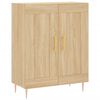 vidaXL Buffet haut Ch&ecirc;ne sonoma 69,5x34x180 cm Bois d'ing&eacute;nierie
