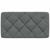 vidaXL Coussin de t&ecirc;te de lit gris fonc&eacute; 90 cm tissu