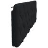 vidaXL Coussin de t&ecirc;te de lit noir 180 cm tissu