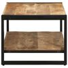 vidaXL Table basse 90x50x38 cm bois de manguier massif brut