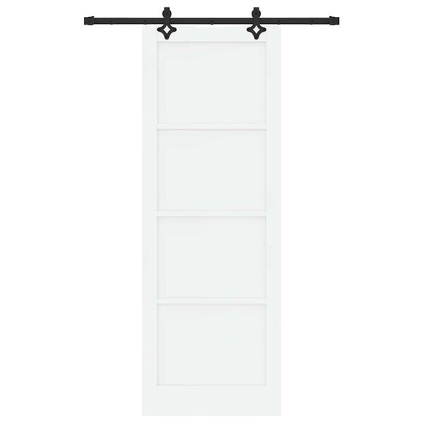 vidaXL Porte coulissante ORKDAL Blanc 83 x 232 cm Pin massif