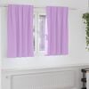 vidaXL Rideaux occultants avec anneaux 2 pcs Violet 140 x 140 cm